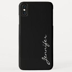 Zwarte kleur achtergrond iPhone XS max hoesje