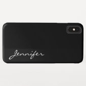 Zwarte kleur achtergrond Case-Mate iPhone case (Achterkant (horizontaal))