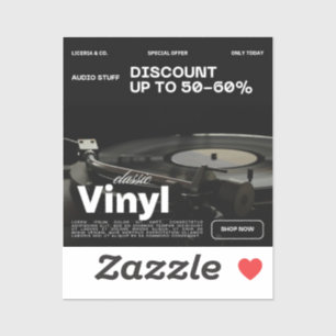 ZWARTE KLEUR IN aangepaste gesneden vinyl Sticker