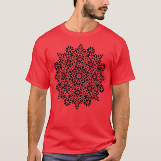 Zwarte kleur Mandala 2 T-shirt