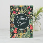 Zwarte  kleurrijke cactus kaart (Staand voorkant)