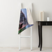 Zwarte Koe en kalf Sherpa Deken (In situ)