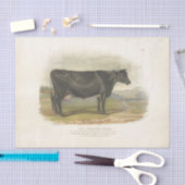 Zwarte Koe Ephemera Decoupage  Boerderij Tissuepapier (Craft)