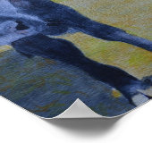 Zwarte Koe met rood Label Poster (Hoek)