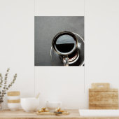 Zwarte koffie 7 poster (Keuken)