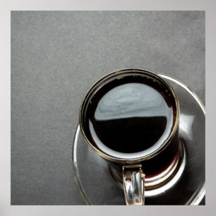 Zwarte koffie 7 poster
