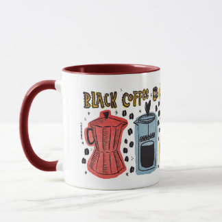 Zwarte koffie mok