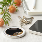 Zwarte koffie-Sleutelhanger Sleutelhanger (Zijkant)