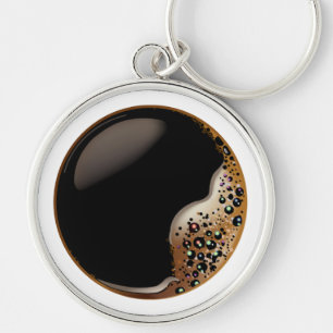 Zwarte koffie-Sleutelhanger Sleutelhanger