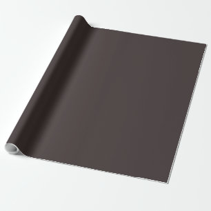 Zwarte koffie (vaste kleur) cadeaupapier