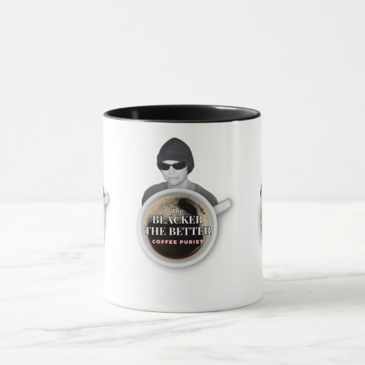 Zwarte koffietug Mok! Mok (Midden)