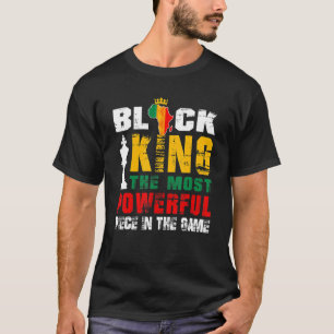 Zwarte koning De krachtigste zwarte geschiedenis v T-shirt