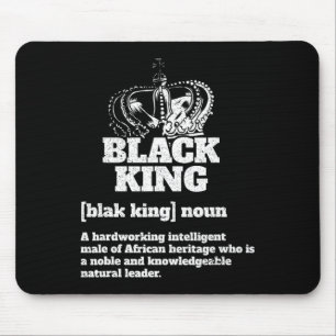Zwarte Koning Definitie Afro-Amerikaanse Trots Zwa Muismat