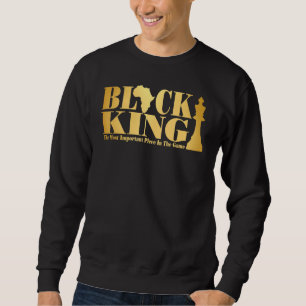 Zwarte koning het belangrijkste stuk in de game AF Trui