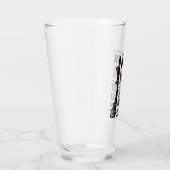 Zwarte koning het belangrijkste stuk in het spel 2 glas (Rechts)