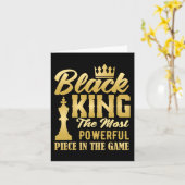 Zwarte koning het krachtigste stuk in de game-Mann Kaart (Gele Bloem)