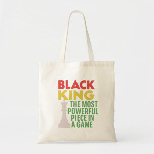 Zwarte Koning: Het Krachtigste Stuk Tote Bag