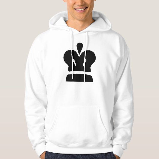 Zwarte koning hoodie (Voorkant)