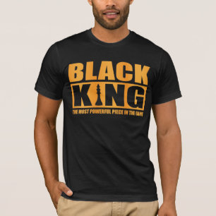 Zwarte koning t-shirt