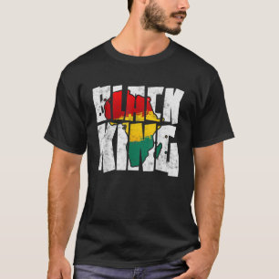 Zwarte koning voor jongens Zwarte Geschiedenis Maa T-shirt