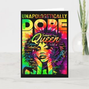 Zwarte Koningin Afro Onverbloemd Drug Melanine Mei Kaart