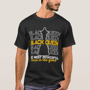 Zwarte koningin de krachtigste Afrikaanse geesteli T-shirt