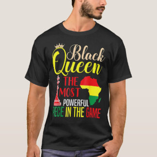 Zwarte Koningin de krachtigste Afrikaanse zwarte p T-shirt
