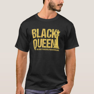 Zwarte koningin de krachtigste griet Melanin Girl T-shirt