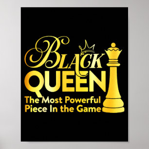 Zwarte Koningin De Krachtigste Stuk In Het Spel Gi Poster