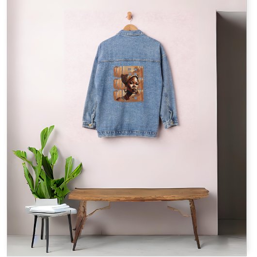 Zwarte koningin denim jacket