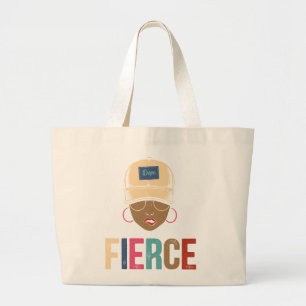 Zwarte koningin Frankrijk Zwarte vrouw Grote Tote Bag
