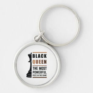 Zwarte koningin het krachtigste stuk gamen 2 sleutelhanger
