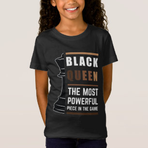 Zwarte koningin het krachtigste stuk in het spel 1 t-shirt