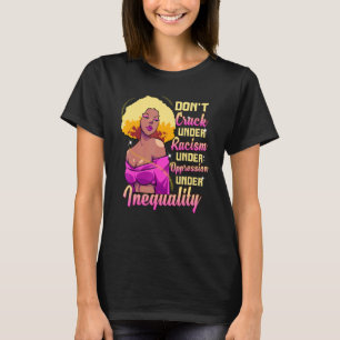 Zwarte koningin maakt geen anti-racisme Gelijkere  T-shirt