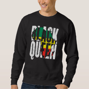 Zwarte koningin Melanin Afro Black Pride Black Wom Trui