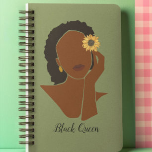 Zwarte koningin, Melanin Queen African American Notitieboek