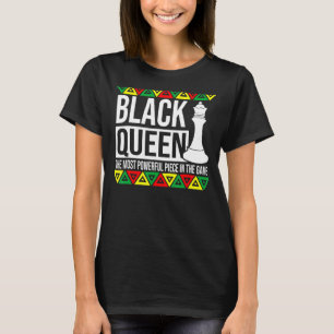 Zwarte koningin met de krachtigste schaap Afrikaan T-shirt