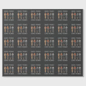 Zwarte koningin Onderwezen Motivated African Ameri Cadeaupapier (Vlak)