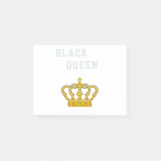 zwarte koningin post-it® notes (Voorkant)