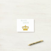zwarte koningin post-it® notes (Op bureau)