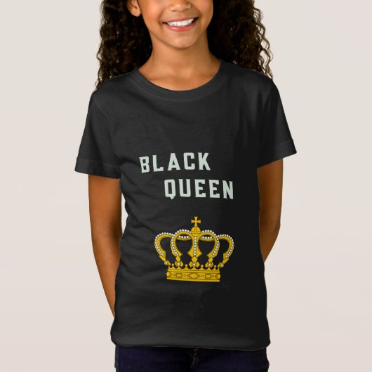 zwarte koningin t-shirt (Voorkant)