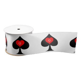 Zwarte koningin van de schoppen Red Heart Thunder_ Lint