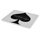 Zwarte koningin van schoppen Thunder_Cove Snijplank (Hoek)