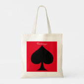 Zwarte koningin van schoppen Thunder_Cove Tote Bag (Achterkant)