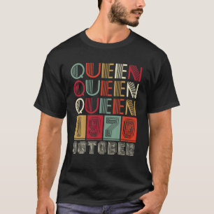 Zwarte koninginnen, geboren in november 1970 voor t-shirt