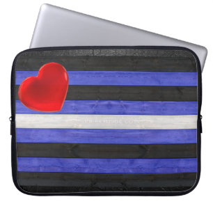 Zwarte koninklijke glans van Gay Leather Pride van Laptop Sleeve