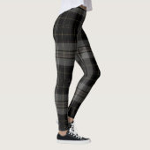 Zwarte koolstof Grijze reuzentapijten Leggings (Rechts)