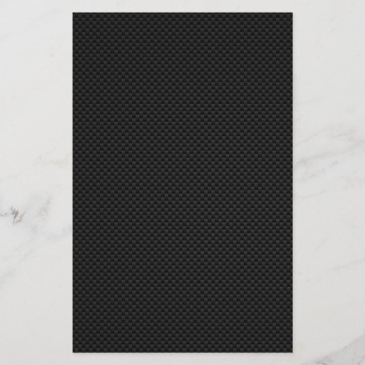 Zwarte koolstofvezel, stijlpagina briefpapier (Voorkant)