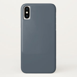 Zwarte koraal (vaste kleur) iPhone x hoesje