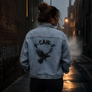 Zwarte kraai denim jacket